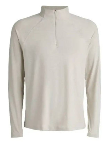 Lux Quarter Zip Slim Fit Mid Layer G4MA23K123A Heather Stone Men s - G/FORE - BALAAN 1