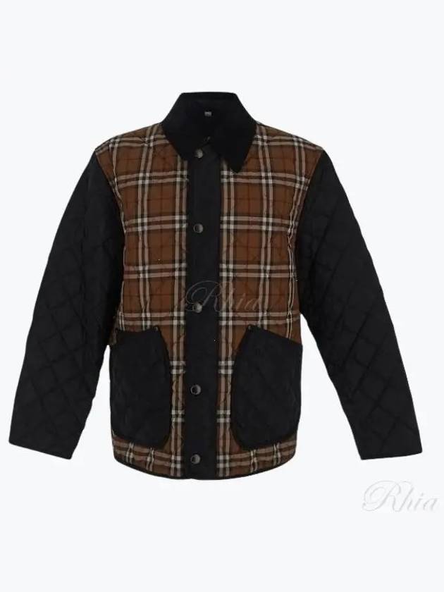 Vintage Check Quilted Jacket Brown - BURBERRY - BALAAN 2