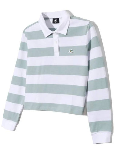 Striped collar sweatshirt MINT - 20THHOLE - BALAAN 1