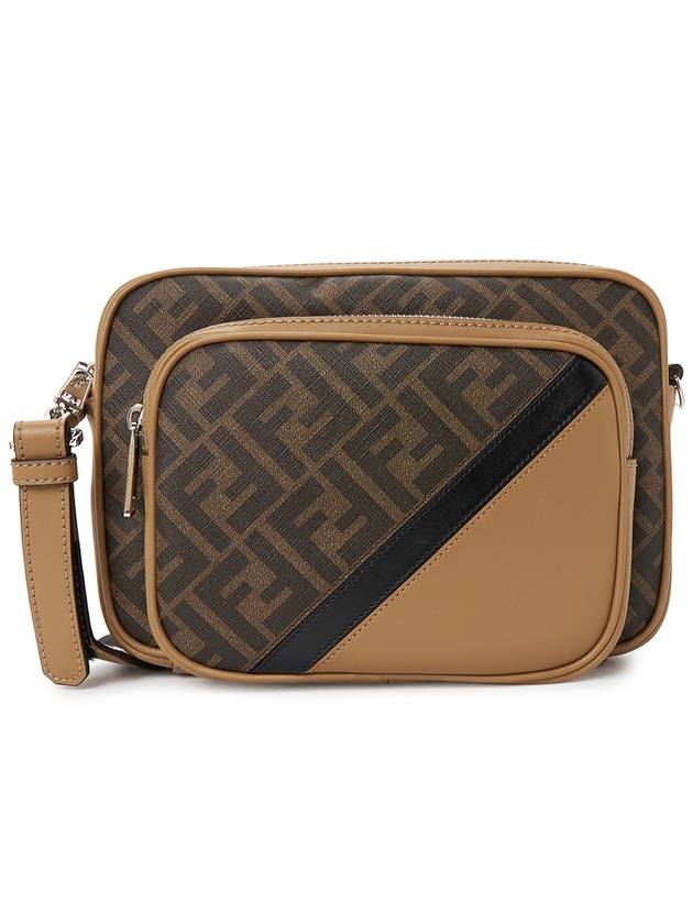 Diagonal Duo Camera Cross Bag Brown - FENDI - BALAAN 2