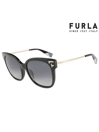 Sunglasses SFU342 0700 Round Acetate Women - FURLA - BALAAN 2