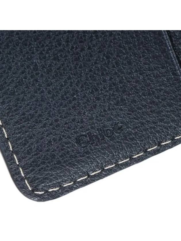 Edith Small Tri-Fold Buffalo Leather Half Wallet Black - CHLOE - BALAAN 8