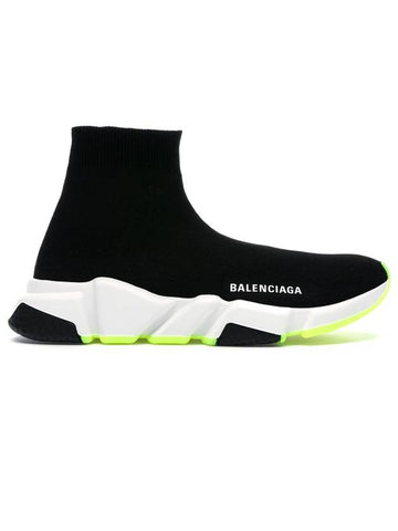 Women's Logo Speed ??Runner High Top Sneakers Black - BALENCIAGA - BALAAN 1