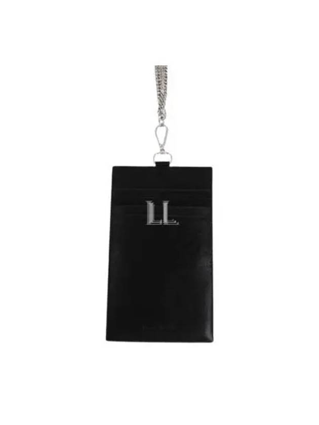 Chain Strap Leather Phone Case Black - ALEXANDER MCQUEEN - BALAAN 2