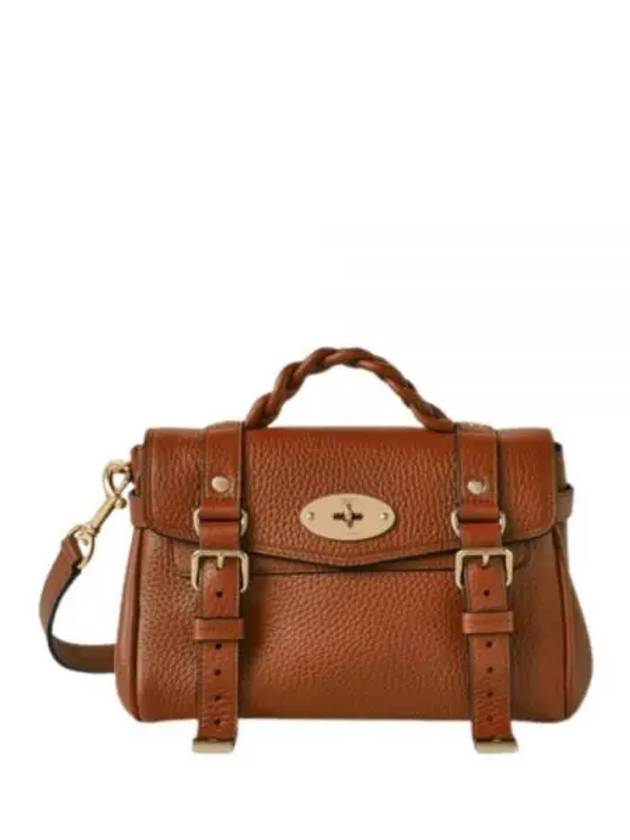 Alexa Heavy Grain Mini Tote Bag Chestnut - MULBERRY - BALAAN 2