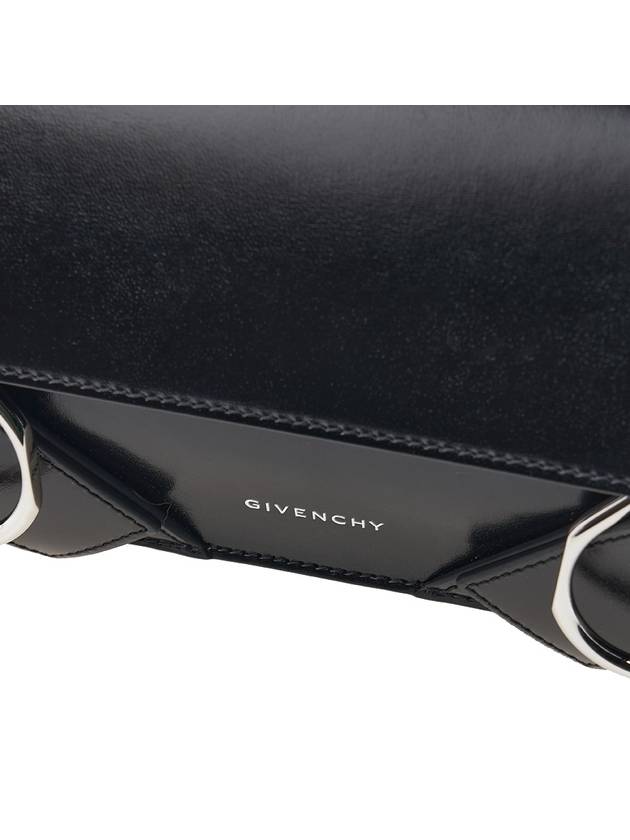 Voyou Flap Leather Shoulder Bag Black - GIVENCHY - BALAAN 7