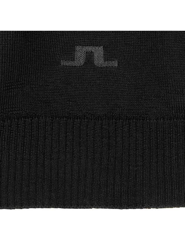 Lucas Merino Wool Knit Cardigan Black - J.LINDEBERG - BALAAN 3