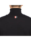 Striped Fine Merino Jersey Turtleneck Navy - THOM BROWNE - BALAAN 8