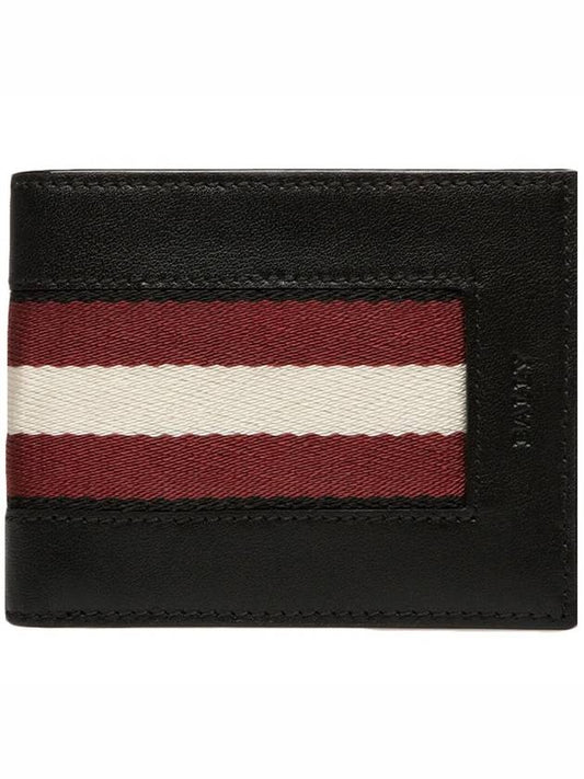 Bevier Half Wallet Black - BALLY - BALAAN 2