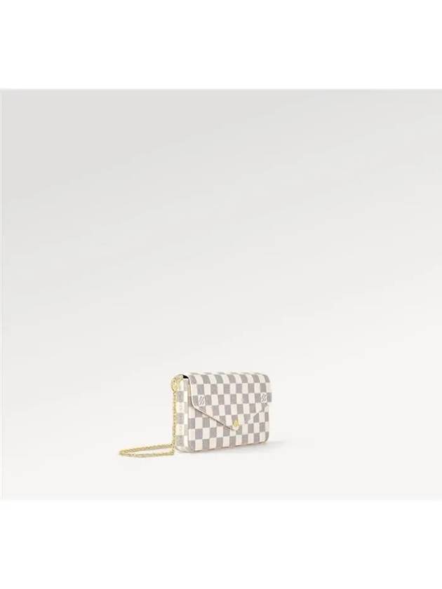 Felicie Pochette Damier Azur Shoulder Bag White - LOUIS VUITTON - BALAAN 3