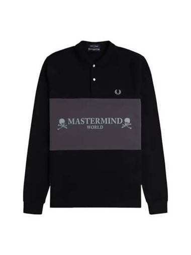 Fred Perry Mastermind Cut and Sew Shirt Black - FRED PERRY - BALAAN 1