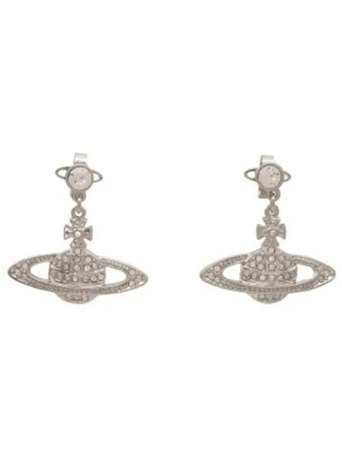 Mini Bath Relief Drop Earrings Platinum Crystal - VIVIENNE WESTWOOD - BALAAN 1