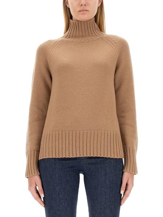 Mantova Wool Knit Top Sweater Camel - S MAX MARA - BALAAN 2