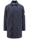 Micro Twill Single Coat Navy - STONE ISLAND - BALAAN 1