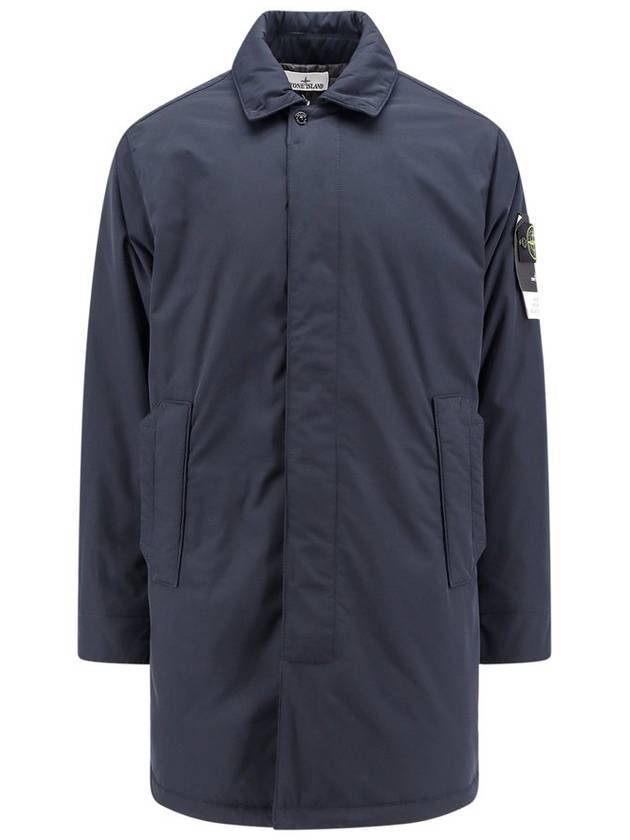 Micro Twill Single Coat Navy - STONE ISLAND - BALAAN 1