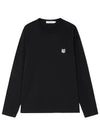 Fox Head Patch Regular Long Sleeve T-Shirt Black - MAISON KITSUNE - BALAAN 2