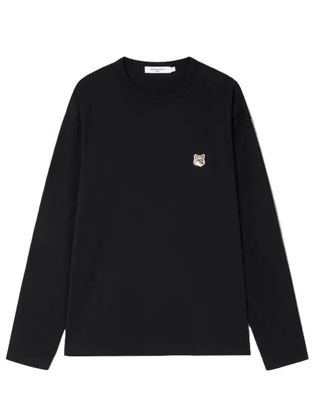 Fox Head Patch Regular Long Sleeve T-Shirt Black - MAISON KITSUNE - BALAAN 3