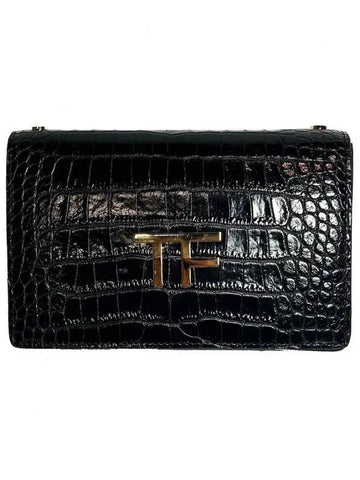 Crocker Cross Bag Black - TOM FORD - BALAAN 1