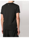 Men's Shadow Project Printing Short Sleeve T-Shirt Black - STONE ISLAND - BALAAN 5