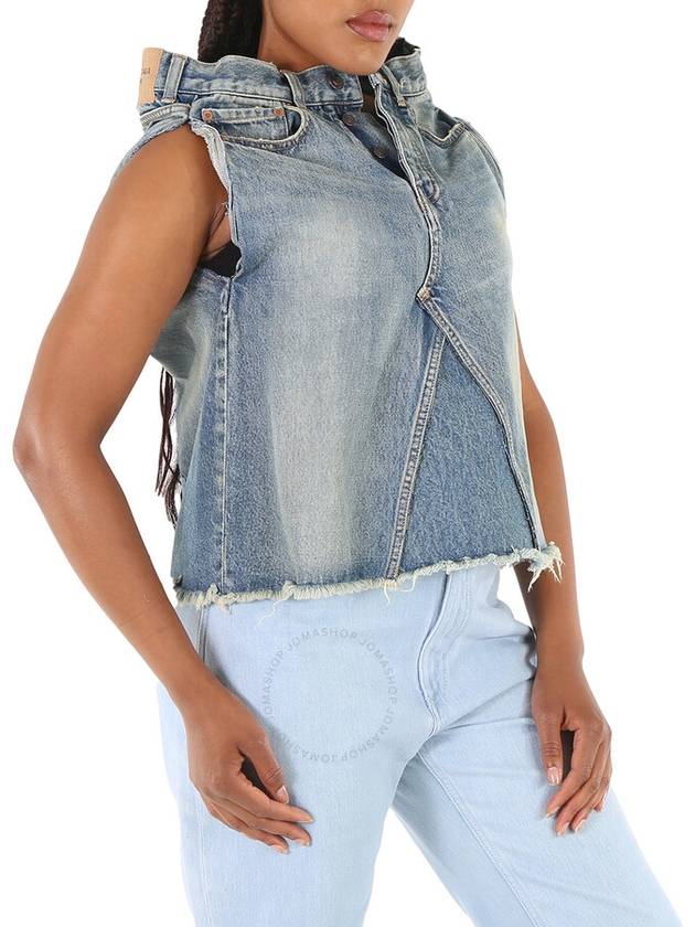 Women's Japanese Denim Sleeveless - BALENCIAGA - BALAAN 3