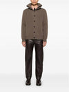 Double Layer Neckline Cardigan Brown - BOTTEGA VENETA - BALAAN 5