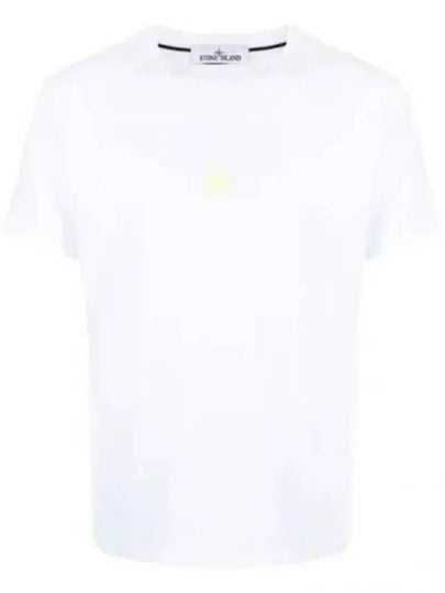 STONE ISLAND Men's Solar Eclipse Two Short Sleeve T-Shirt White 76152NS97 V0001 - STONE ISLAND - BALAAN