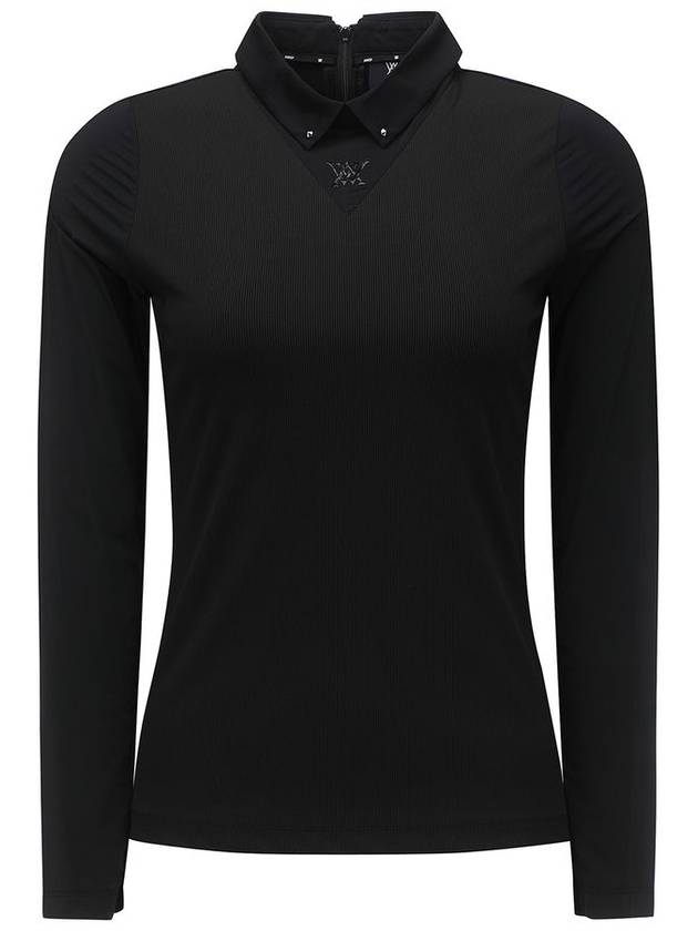 WOMEN TRIANGLE MASH BLOCK LONG T SHIRTBK - ANEWGOLF - BALAAN 1