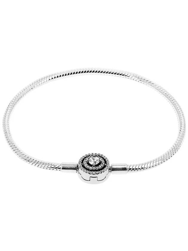 Moments Halo Snake Chain Bracelet Silver - PANDORA - BALAAN 2