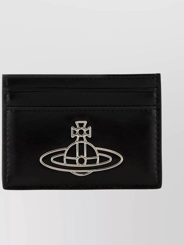 Logo Plaque Card Wallet Black - VIVIENNE WESTWOOD - BALAAN 2