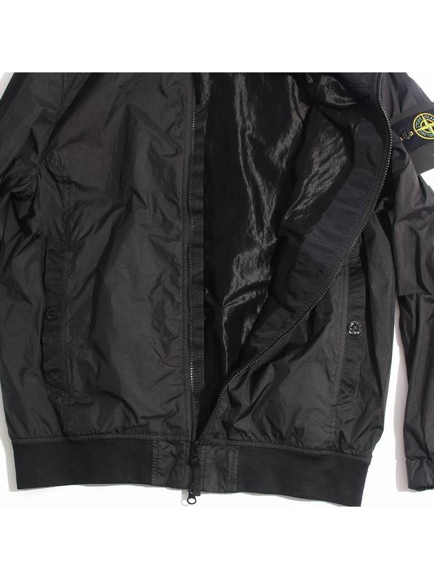 Crinkle Reps Wappen Bomber Jacket Black - STONE ISLAND - BALAAN 5