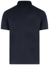 Pique Stretch Cotton Short Sleeve Polo Shirt Navy - STONE ISLAND - BALAAN 4