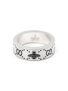 YBC728389001 728389 J8400 0728 Bee GG Engraving 6mm Silver Ring - GUCCI - BALAAN 2