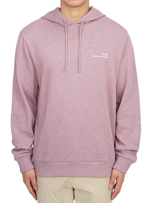 Logo Print Drawstring Hoodie Purple - A.P.C. - BALAAN 2