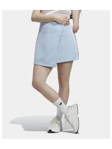 3S Wrapping Short A-Line Skirt Sky Blue - ADIDAS - BALAAN 1