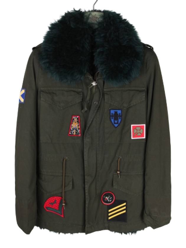 Women's Mongolian Ramspur Waffen Jacket Khaki C3084 - MR & MRS ITALY - BALAAN 1