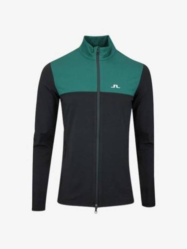 Banks Mid Layer Zip-Up Jacket Rain Forest - J.LINDEBERG - BALAAN 2