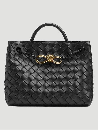 Andiamo Small Tote Bag Black - BOTTEGA VENETA - BALAAN 2