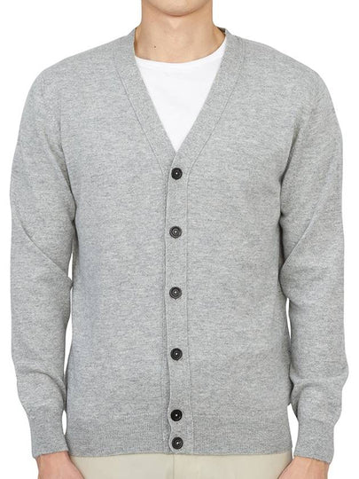 Men's Cashmere Cardigan Grey - JOHNSTONS OF ELGIN - BALAAN 2