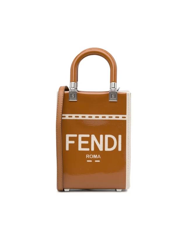 Sunshine Shopper Small Tote Bag Brown - FENDI - BALAAN 1