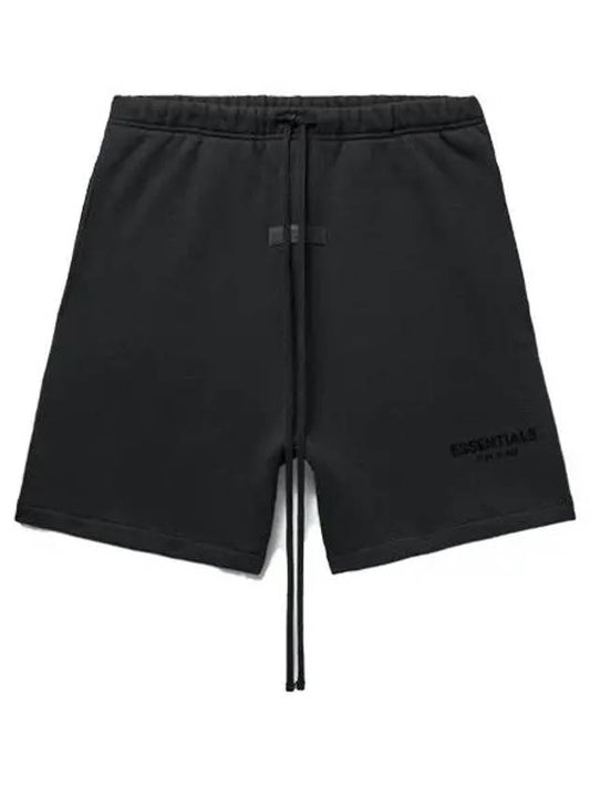 Essential Black Brushed Sweat Shorts 160SU224100F - FEAR OF GOD - BALAAN 2