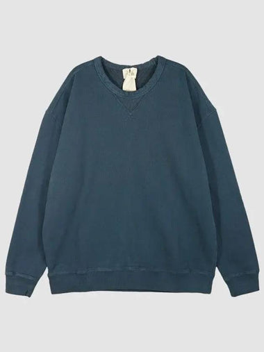 Garment Dyed Cotton Jersey Sweatshirt Avio Blue 22CTCUF03149 870 270629 1117436 - TEN C - BALAAN 1