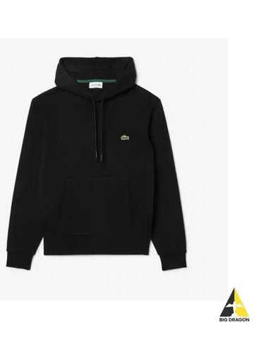 Men s Basic Classic Fit Hooded Pullover Black - LACOSTE - BALAAN 1