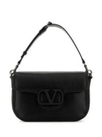 V Logo Signature Foldover Shoulder Bag Black - VALENTINO - BALAAN 2