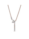 Sparkling Herbarium Cluster Drop Collier Necklace Rose Gold - PANDORA - BALAAN 1