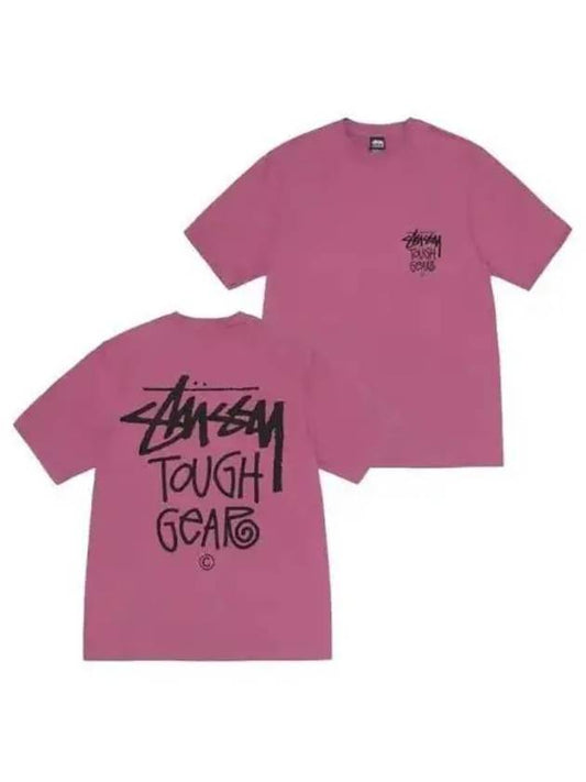 1904996 BERRY Tough Gear Short Sleeve T Shirt 271791 - STUSSY - BALAAN 1