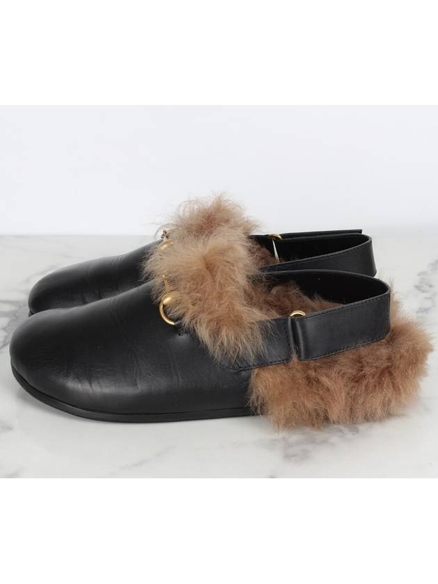 Men s Horsebit Fur Slippers 8 5 275 - GUCCI - BALAAN 5