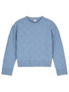 Intrecciato Wool Knit Top Light Blue - BOTTEGA VENETA - BALAAN 2