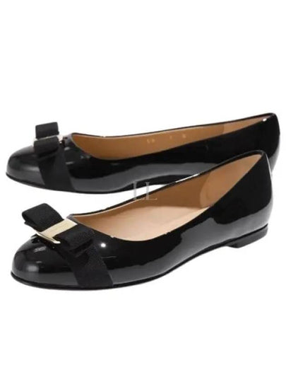 Women’s Varina Bellet Flats Black - SALVATORE FERRAGAMO - BALAAN 2