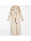 Women's Altea Cashmere Single Coat Ivory - MAX MARA - BALAAN 2