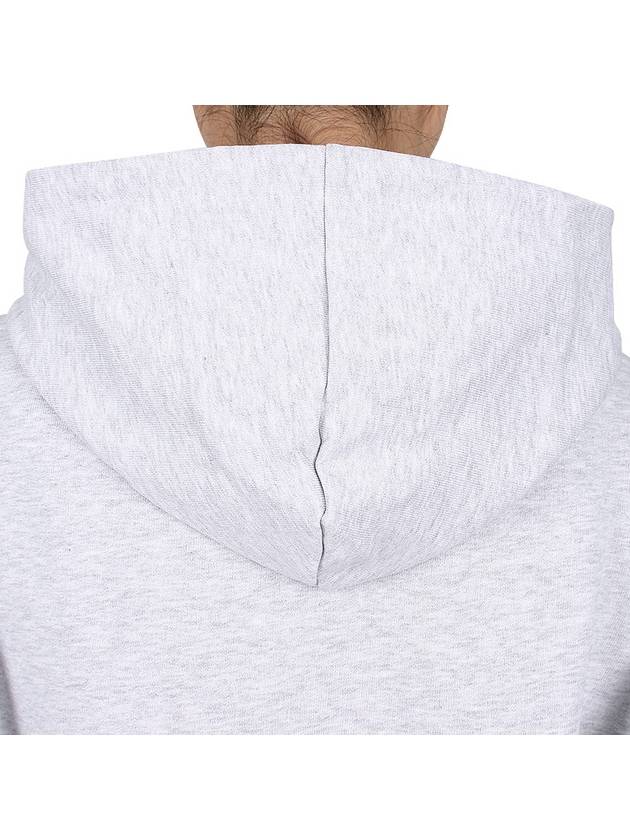 Logo Print Cotton Hoodie Light Grey - MSGM - BALAAN 9